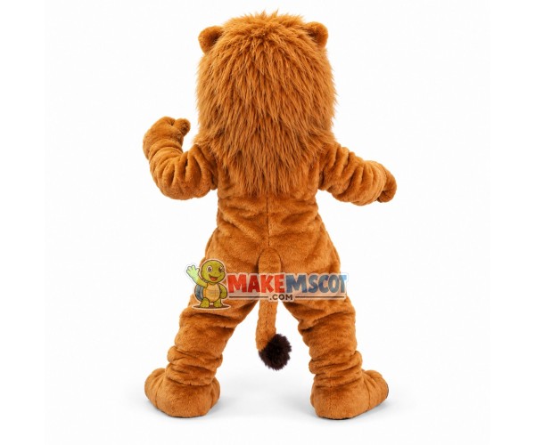 Power Golden Lion Mascot Costume Power Golden Lion Mascot Costume