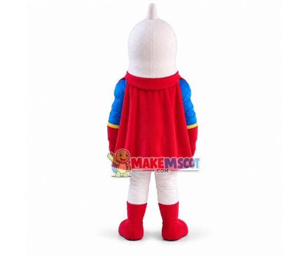 Super Condom Mascot Costume Super Condom Mascot Costume