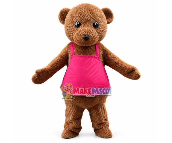Lady Teddy Bear Outfit Mascot Costume Lady Teddy Bear Outfit Mascot Costume