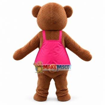 Lady Teddy Bear Outfit Mascot Costume Lady Teddy Bear Outfit Mascot Costume