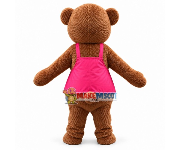 Lady Teddy Bear Outfit Mascot Costume Lady Teddy Bear Outfit Mascot Costume