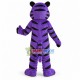 Purple Tiger Mascot Costume	