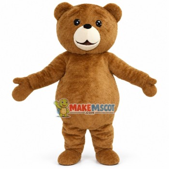 Lovable Ted the Bear Mascot Costume	