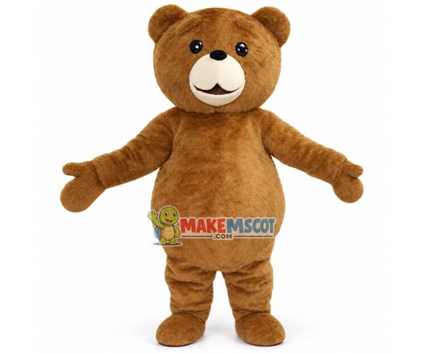 Lovable Ted the Bear Mascot Costume Lovable Ted the Bear Mascot Costume