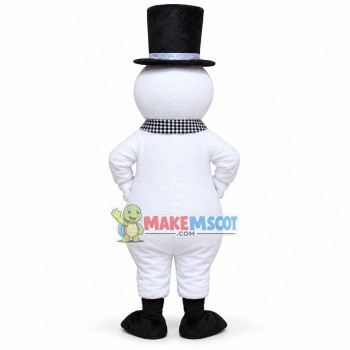 Gentleman Snowman Mascot Costume Gentleman Snowman Mascot Costume