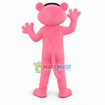 Sneaky Pink Panther Mascot Costume Cartoon Character