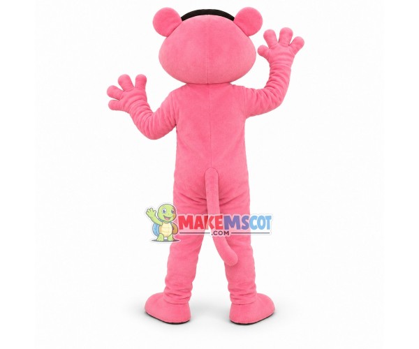 Sneaky Pink Panther Mascot Costume Cartoon Character