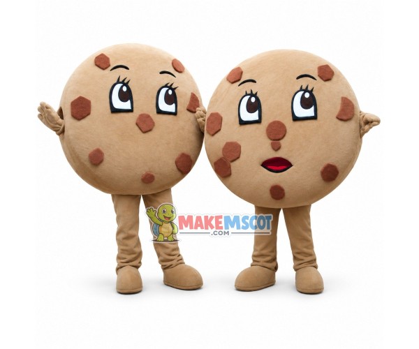 Huge Cartoon Chocolate Chip Cookie Mascot Costume Huge Cartoon Chocolate Chip Cookie Mascot Costume
