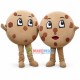 Huge Cartoon Chocolate Chip Cookie Mascot Costume Huge Cartoon Chocolate Chip Cookie Mascot Costume
