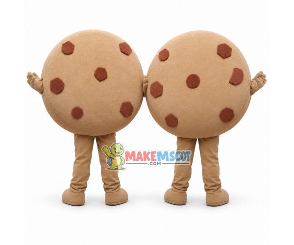 Huge Cartoon Chocolate Chip Cookie Mascot Costume Huge Cartoon Chocolate Chip Cookie Mascot Costume