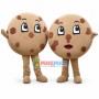 Huge Cartoon Chocolate Chip Cookie Mascot Costume 