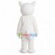 White Fox Mascot Costume White Fox Mascot Costume