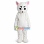 White Fox Mascot Costume 