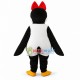 Penguin With Big Red Bow Hairpin Mascot Costume Penguin With Big Red Bow Hairpin Mascot Costume
