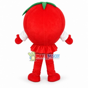 Lightweight Cartoon Red Tomato Mascot Adult Costume 