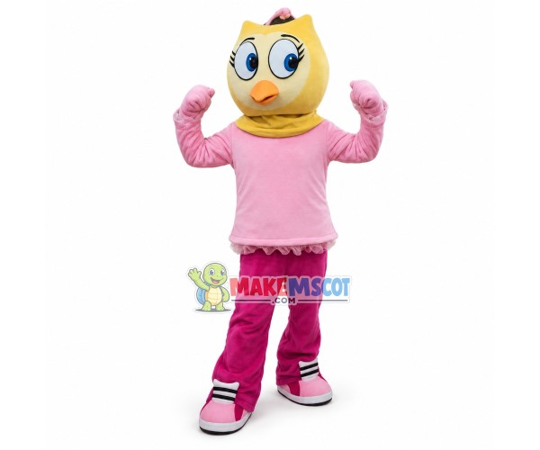 Canary Girl Mascot Cartoon Costume
