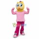 Canary Girl Mascot Cartoon Costume Canary Girl Mascot Cartoon Costume