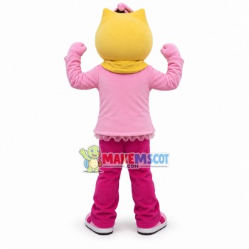 Canary Girl Mascot Cartoon Costume