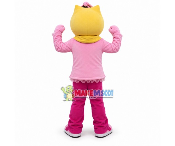 Canary Girl Mascot Cartoon Costume Canary Girl Mascot Cartoon Costume