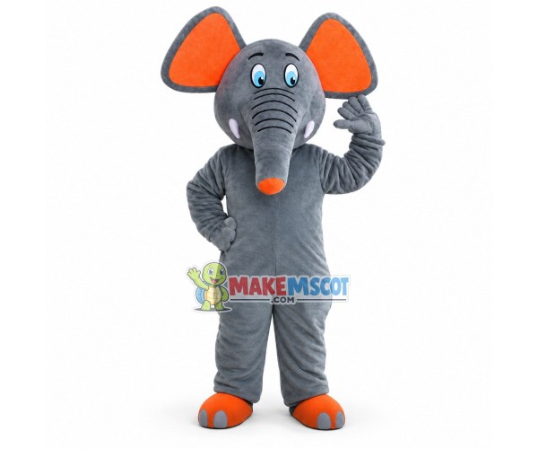 Adult Grey Elephant Mascot Costume Adult Grey Elephant Mascot Costume