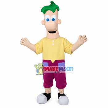 Courageous Ferb Fletcher Mascot Costume	