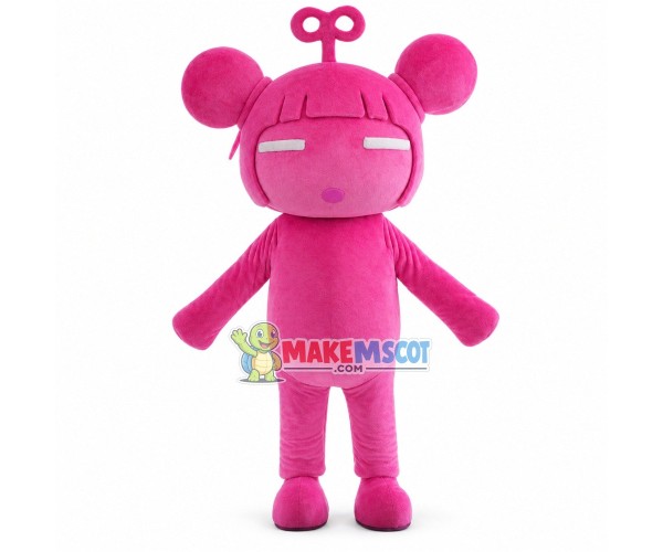 Pink Antenna Girl Mascot Costume Pink Antenna Girl Mascot Costume