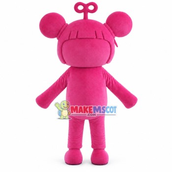 Pink Antenna Girl Mascot Costume Pink Antenna Girl Mascot Costume