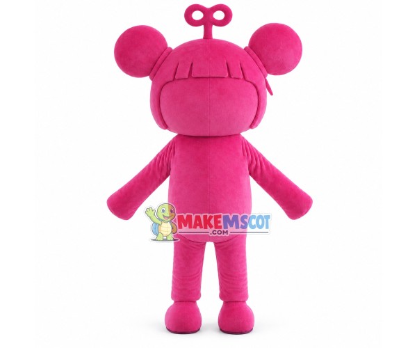 Pink Antenna Girl Mascot Costume Pink Antenna Girl Mascot Costume