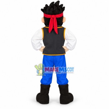 Leader Pirate Jake Mascot Costume 