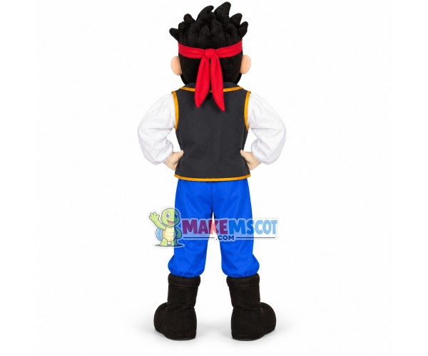 Leader Pirate Jake Mascot Costume 