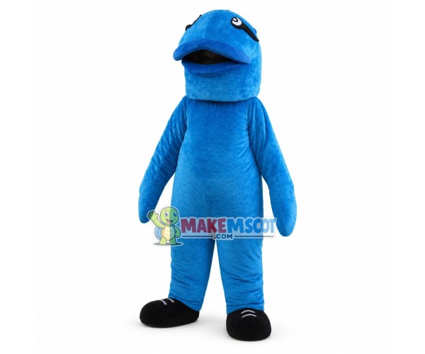 Blue Fish Mascot Costume Blue Fish Mascot Costume