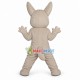 Lively Bolt the white German shepherd Dog Mascot Costume Cartoon Character