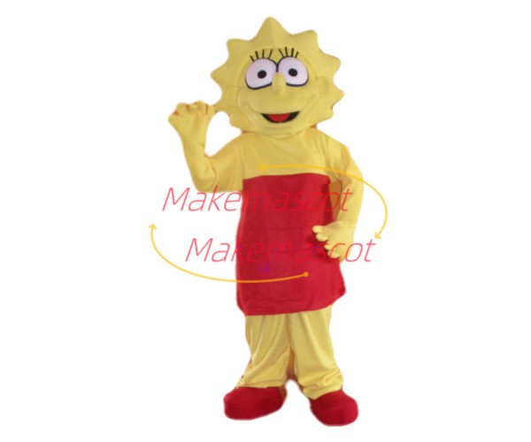 Intelligent Lisa Simpson Mascot Costume	