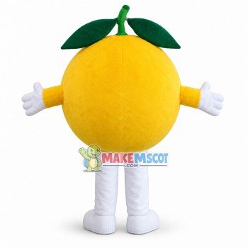 Cartoon Yellow Orange With Red Nose Mascot Costume Cartoon Yellow Orange With Red Nose Mascot Costume