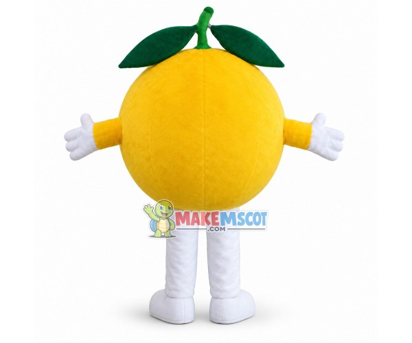 Cartoon Yellow Orange With Red Nose Mascot Costume Cartoon Yellow Orange With Red Nose Mascot Costume