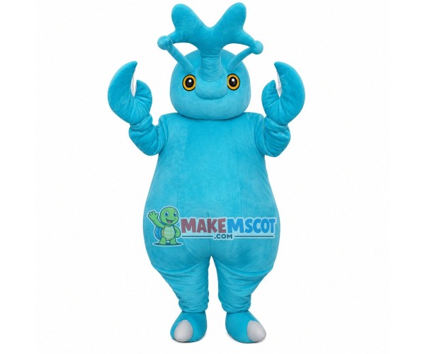 Blue Snout Beetle Mascot Costume Blue Snout Beetle Mascot Costume