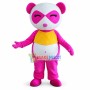 Adult Cartoon Pink Panda Mascot Costume
