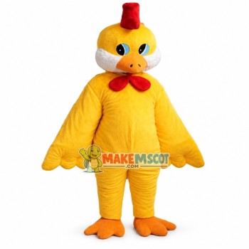 Funny Cartoon Yellow Chicken Mascot Costume Funny Cartoon Yellow Chicken Mascot Costume