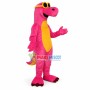 Pink Dinosaur With Sunglasses Mascot Costume	