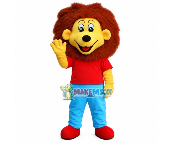 Lovely Cartoon Lion Mascot Costume Lovely Cartoon Lion Mascot Costume