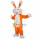 Orange Bunny With Big Teeth Mascot Costume Orange Bunny With Big Teeth Mascot Costume