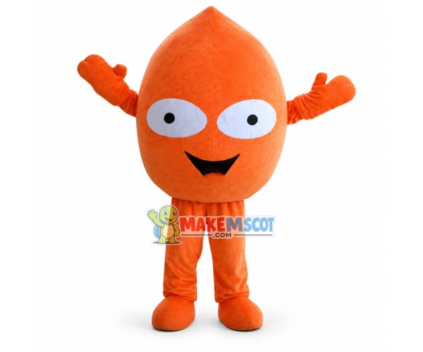 Orange Mango Mascot Costume Orange Mango Mascot Costume