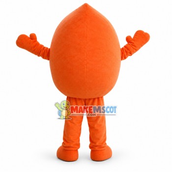 Orange Mango Mascot Costume Orange Mango Mascot Costume