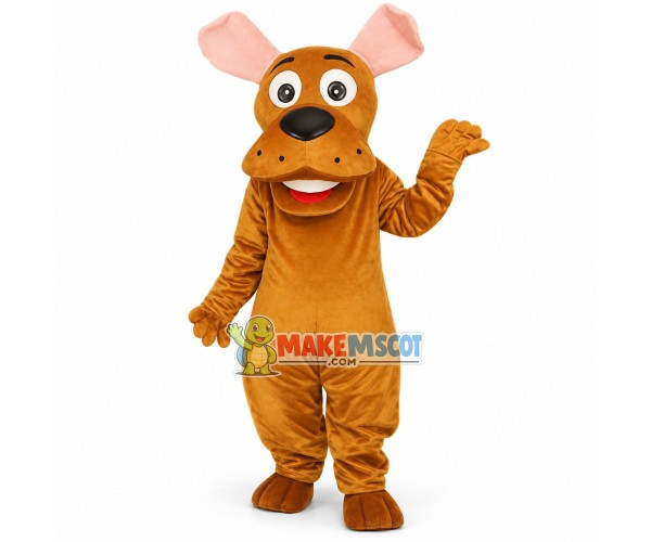 Brown American Pit Bull Terrier Dog Mascot Costume Brown American Pit Bull Terrier Dog Mascot Costume