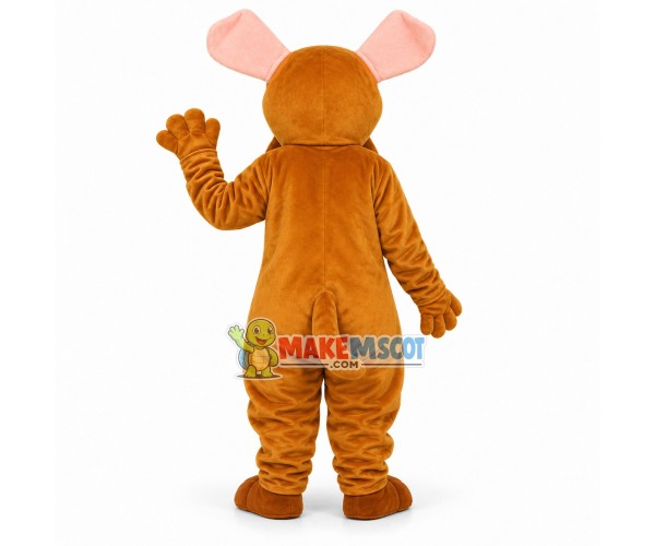 Brown American Pit Bull Terrier Dog Mascot Costume Brown American Pit Bull Terrier Dog Mascot Costume