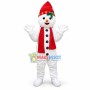 Christmas Carnival Snowman Mascot Costume 