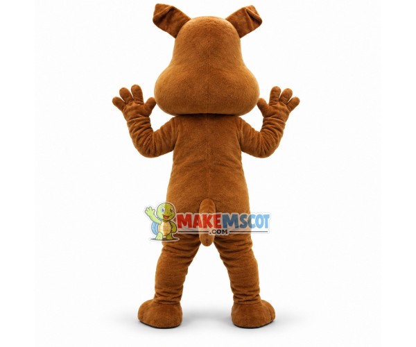 Barking Brown Dog Mascot Costume Barking Brown Dog Mascot Costume