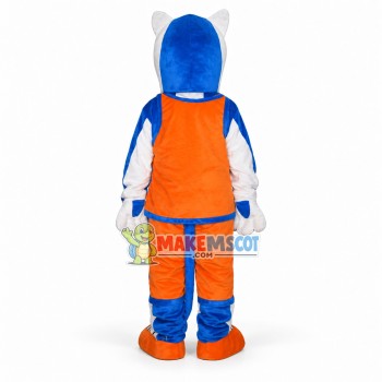 Sport White wolf Mascot Costume