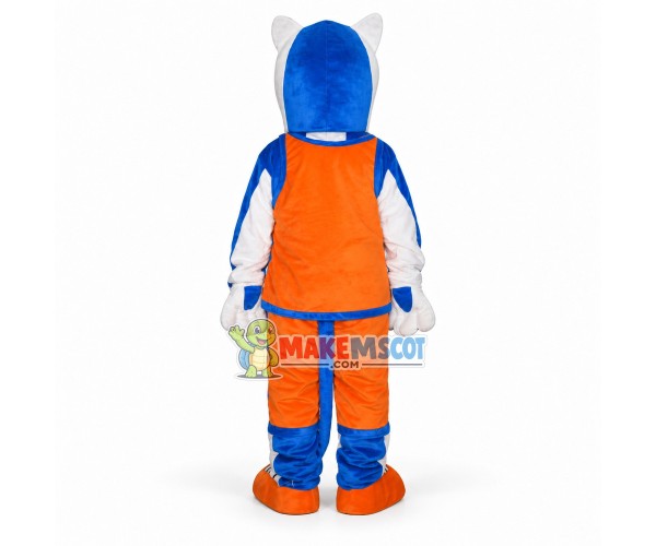 Sport White wolf Mascot Costume