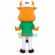 Yellow Bull Man Mascot Cartoon Costume